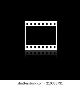 film strip icon  with shadow