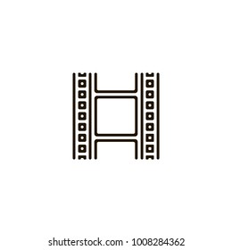 film strip icon. sign design