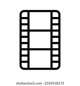 Film Strip icon. sign for mobile concept and web design color editable