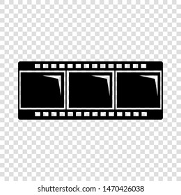 Film strip icon. Simple illustration of film strip vector icon for web