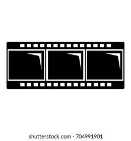 Film strip icon. Simple illustration of film strip vector icon for web