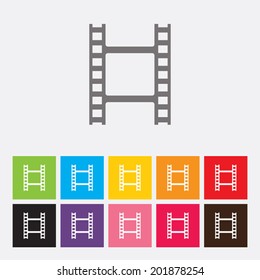 Film strip icon - Vector