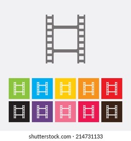 Film strip icon - Vector