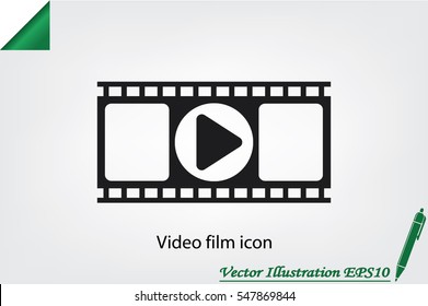 film strip icon vector.