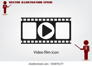 film strip icon vector.