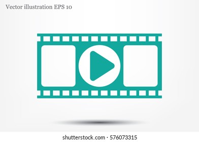 film strip icon vector 