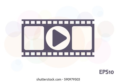 film strip icon vector.