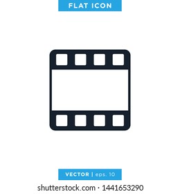 Film Strip Icon Vector Design Template