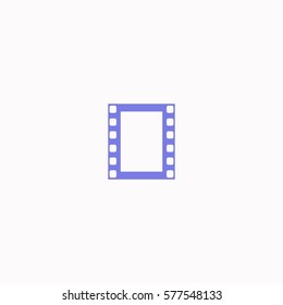 Film strip  icon Vector design. Colored illustration.