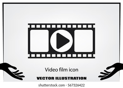 film strip icon vector EPS 10