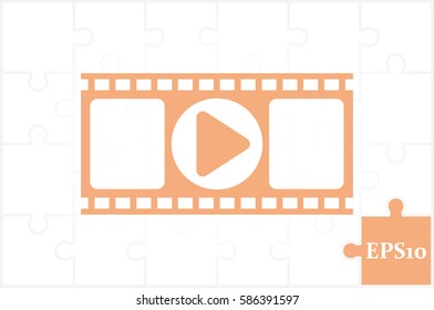 film strip icon vector EPS 10