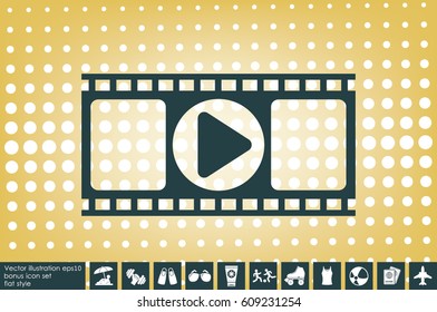 film strip icon vector EPS 10