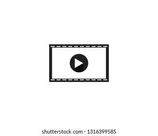 film strip icon vector illustration template design