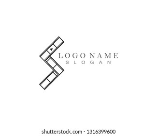 film strip icon vector illustration template design