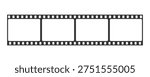 Film strip icon vector. Retro cinema movie filmstrip.