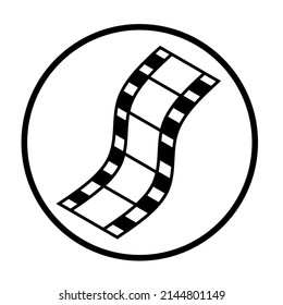 film strip icon vector with simple design
