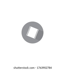 Film Strip Icon Vector in Trendy Flat Style. Filmstrip Symbol Illustration