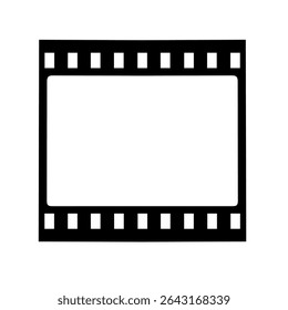 film strip icon vector with trendy design