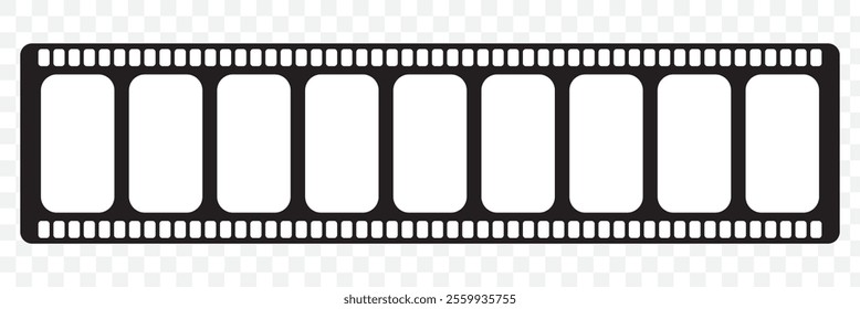 Film strip icon. Video tape photo film strip frame vector. Vector illustrarion. 