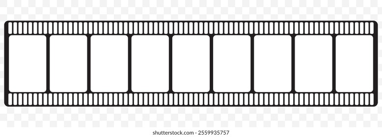 Film strip icon. Video tape photo film strip frame vector. Vector illustrarion. 