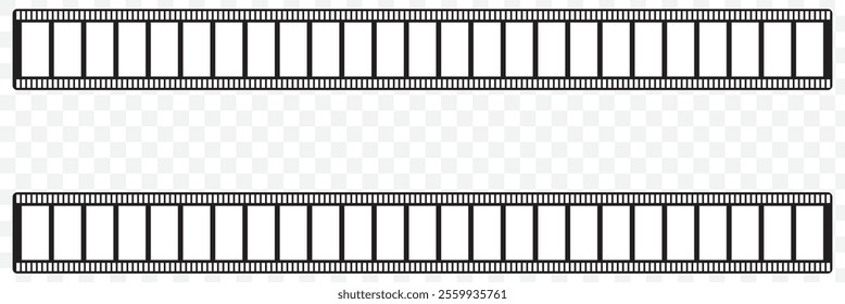 Film strip icon. Video tape photo film strip frame vector. Vector illustrarion. 