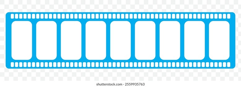 Film strip icon. Video tape photo film strip frame vector. Vector illustrarion. 