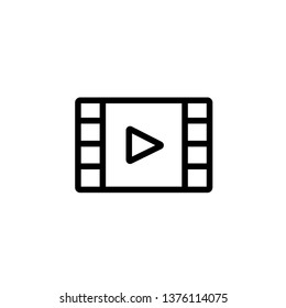 film strip icon, video vector icon