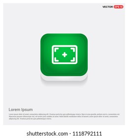 Film strip iconGreen Web Button - Free vector icon