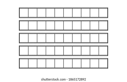 film strip isolated on white