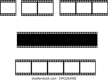 film strip line icon. cinema strip templates. film 35mm sign. flat style.