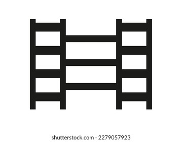 Film strip line icon simple design