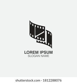 Film strip logo design inspiration template illustration vector