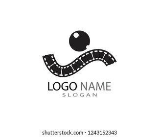 Film strip logo template