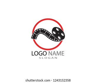 Film strip logo template