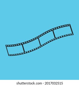 Filmstreifen-Logo-Vorlage Vektorgrafik-Design