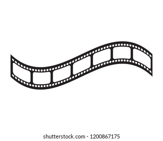 film strip logo vector illusttration