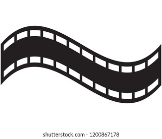film strip logo vector illusttration