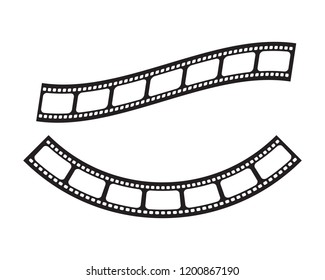 film strip logo vector illusttration