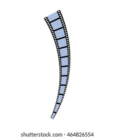 film strip movie cinema icon. Isolated and flat illustration. Vector graphic
