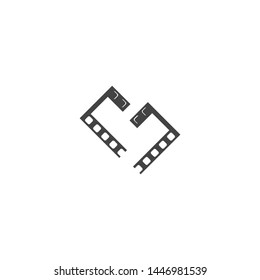 Film strip movie reel illustration design