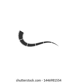 Film strip movie reel illustration design