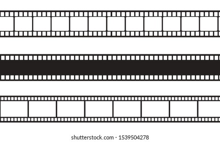 Film Strip Moving On White Screen,vintage Movie Frame Concept ,old Camera Roll Style For Advertising ,TV Commercial, Movie Time, Ads, Web Design, Video Editor, Game,blogger, 4K Video Loop