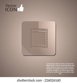 Film strip on the background. Made in vector