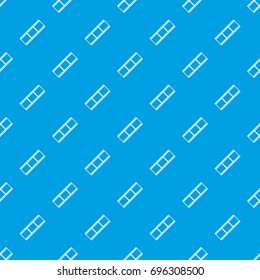 Film strip pattern repeat seamless in blue color for any design. Vector geometric illustration