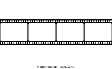 Film Strip Photo Movie Negative Vector Illustration