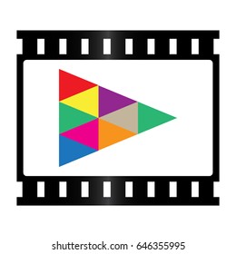 film strip photo vector icon