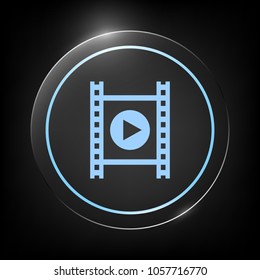 Film strip with play