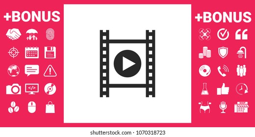 Film strip with play