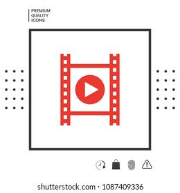 Film strip with play