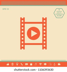 Film strip with play